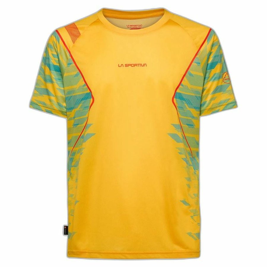 Kortrmet Sport T-shirt La Sportiva Pacer  Gul #1