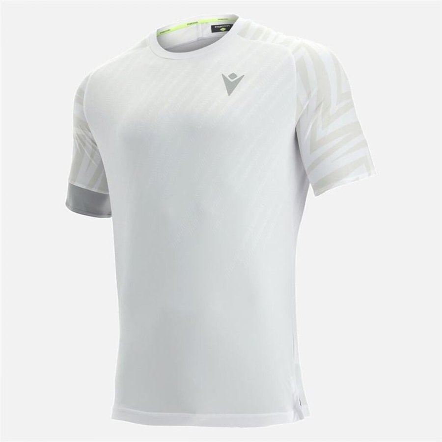 Kort�rmet T-shirt til M�nd Macron Prime Cb Pablo Hvid Padel #2