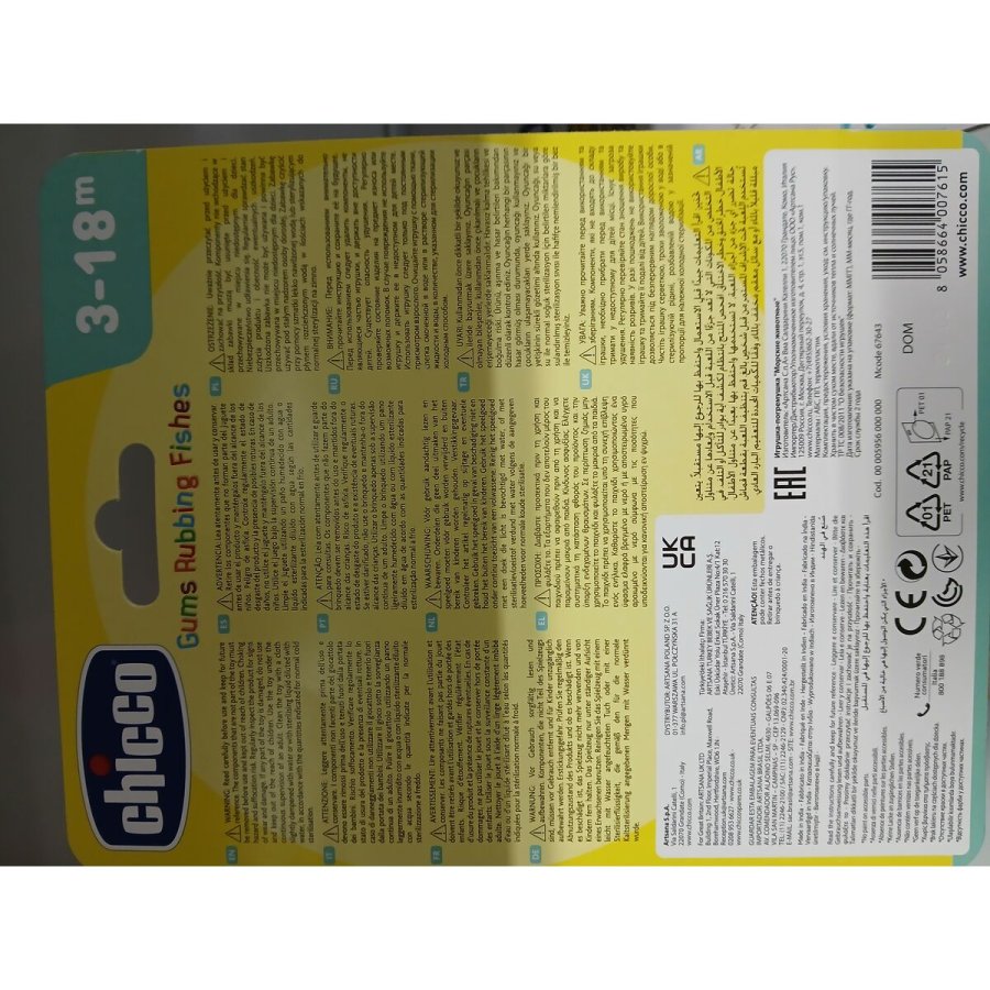 Bidering til baby Rattle Chicco PVC 11,5 x 11 x 2,5 cm (11,5 x 11 x 2,5 cm) #3