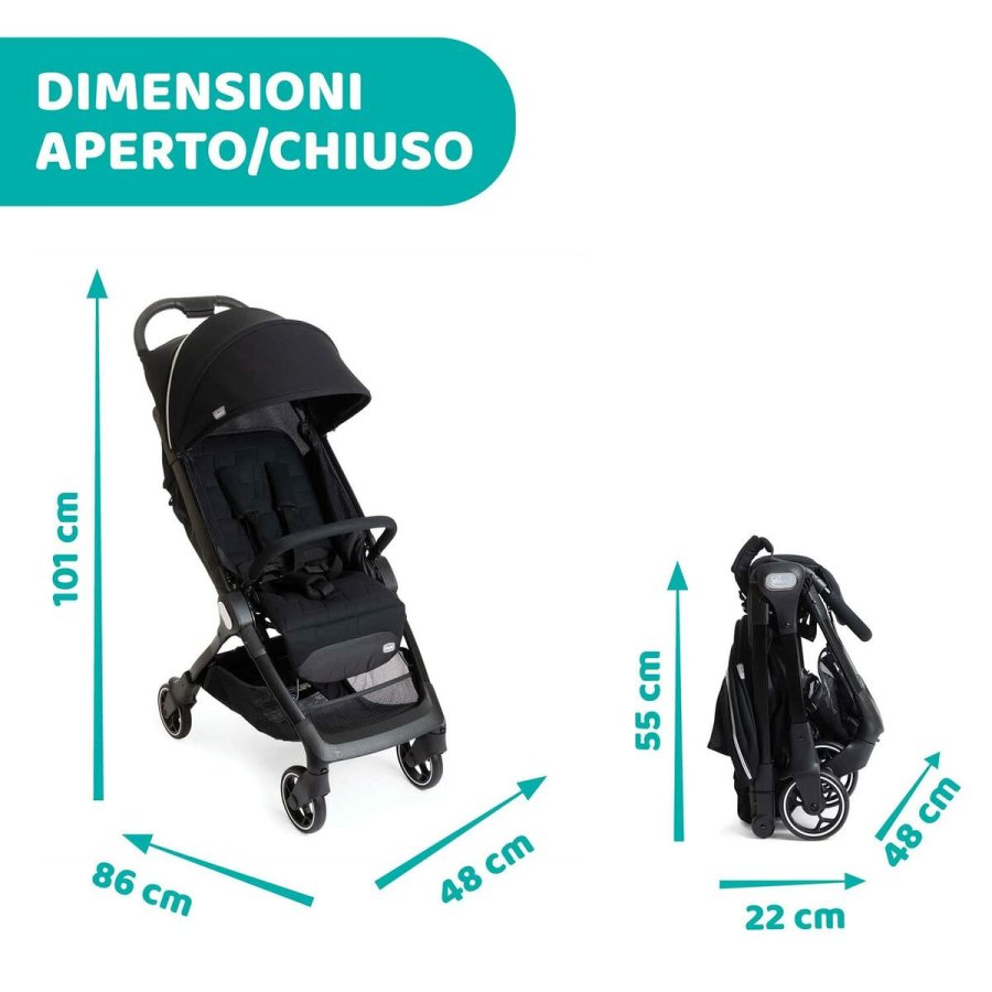 Klapvogn til baby Chicco Sort #6
