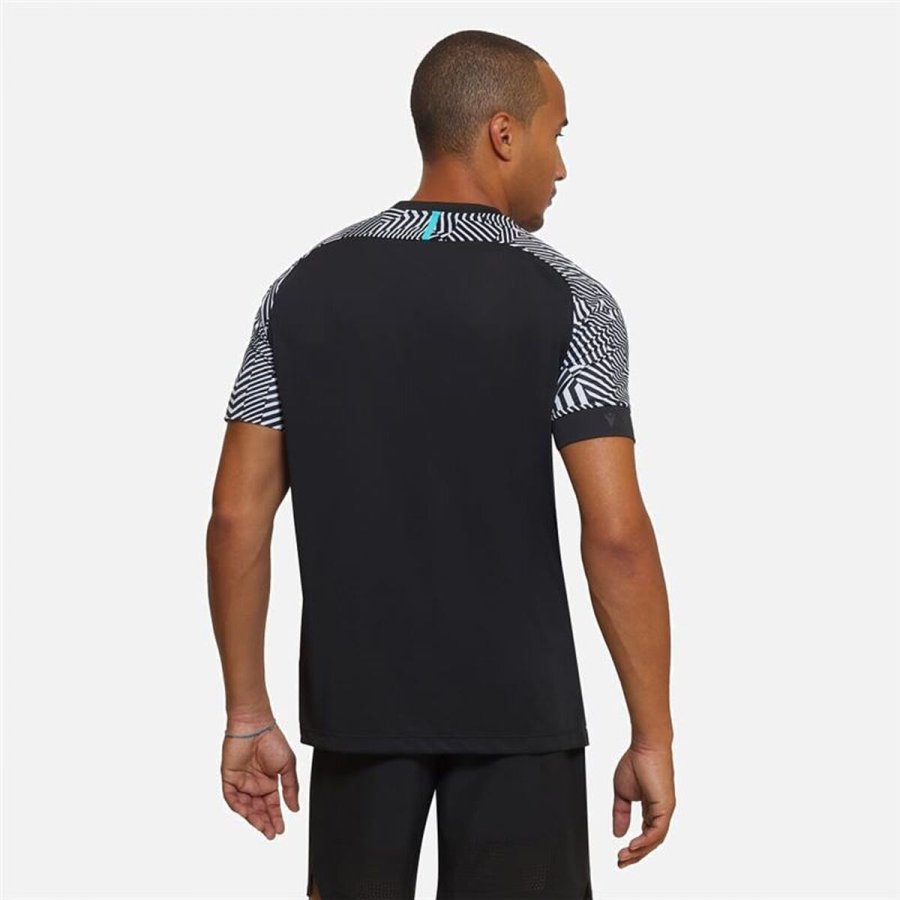 Kort�rmet T-shirt til M�nd Macron Prime Cc Pablo II Sort Padel #5