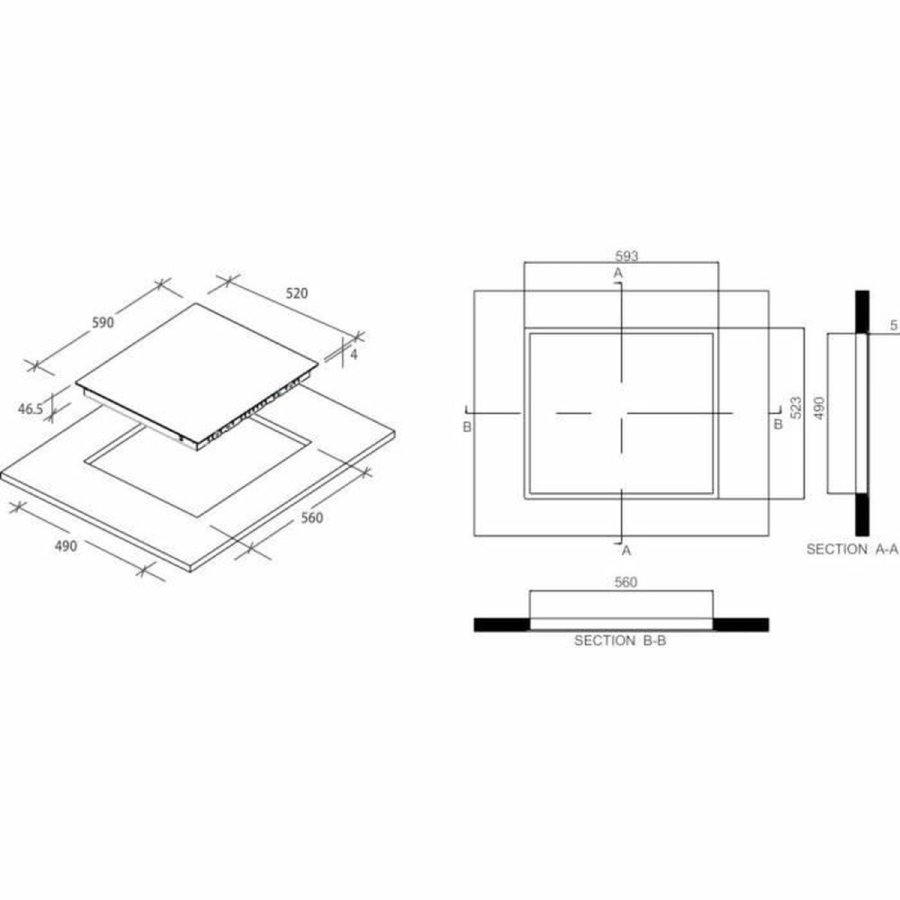 Plade i glaskeramik Rosieres RKD73CT 5500 W #6