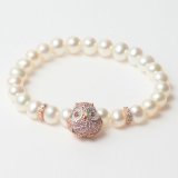Armbnd til kvinder Lancaster JLA-BR-OWL-2-WH 16 mm #1