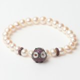 Armbnd til kvinder Lancaster JLA-BR-OWL-5-WH 16 mm #1