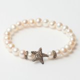 Armbnd til kvinder Lancaster JLA-BR-STAR-4-WH 16 mm #1