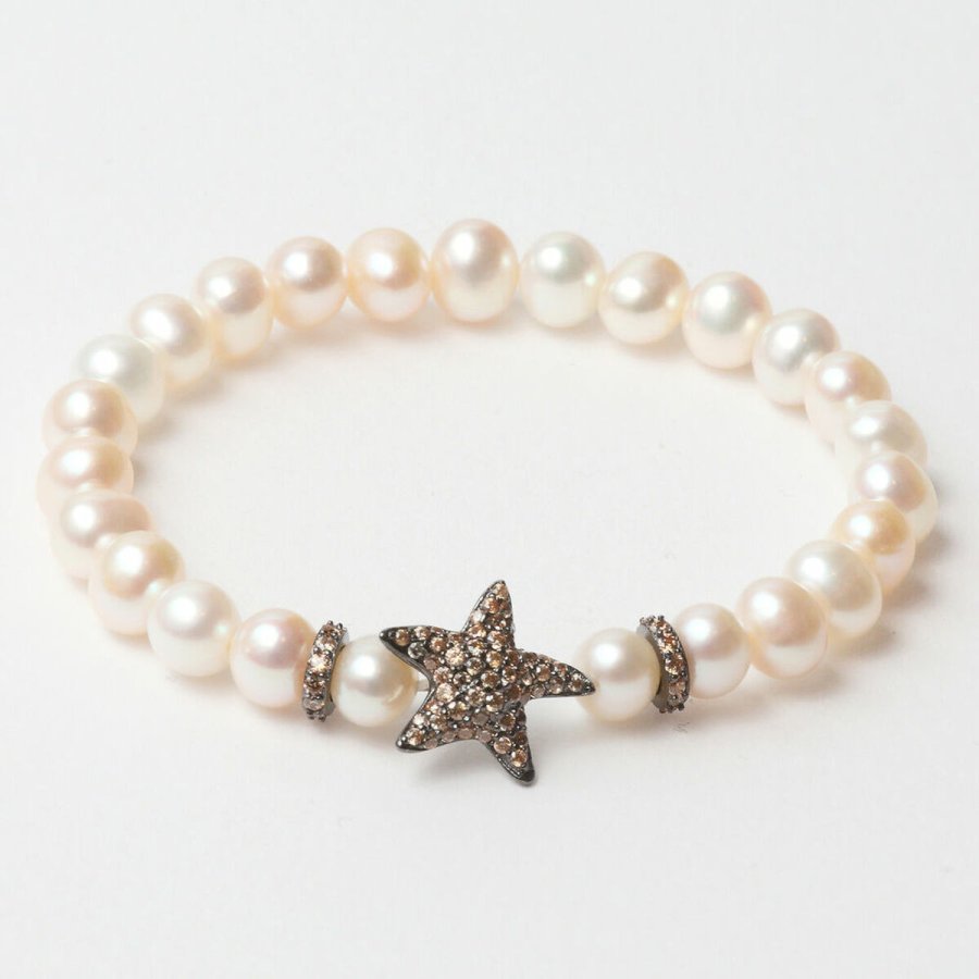 Armbnd til kvinder Lancaster JLA-BR-STAR-4-WH 16 mm #1