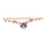 Armbnd til kvinder Lancaster JLA-BR-OWL-1-PE 16 mm #1