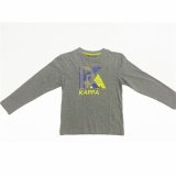 Kortrmet T-shirt til Mnd Kappa Benoit Lysegr #2