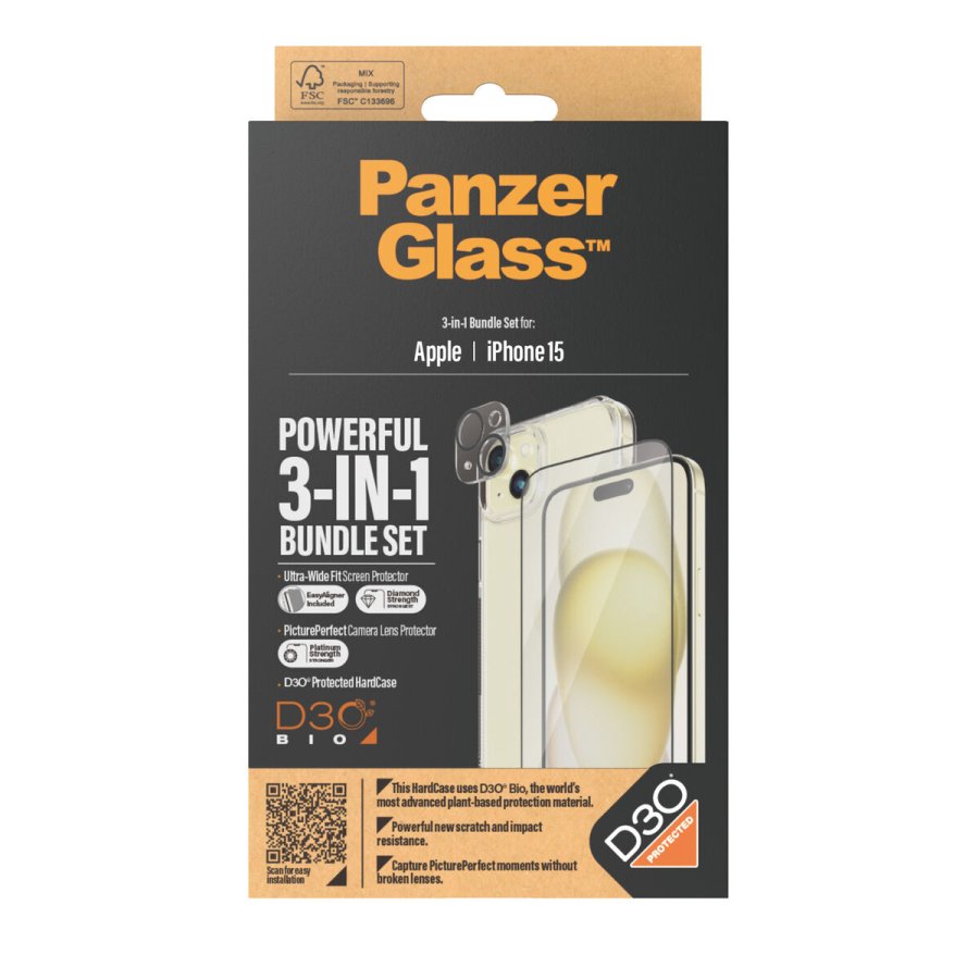 Mobil skrmprojektor Panzer Glass B1172+2809 Apple iPhone 15 #2