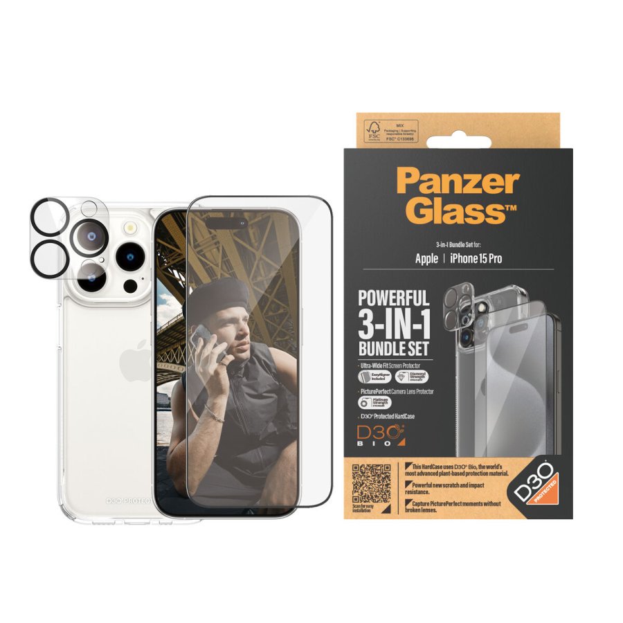 Mobil skrmprojektor Panzer Glass B1173+2810 Apple iPhone 15 Pro #4