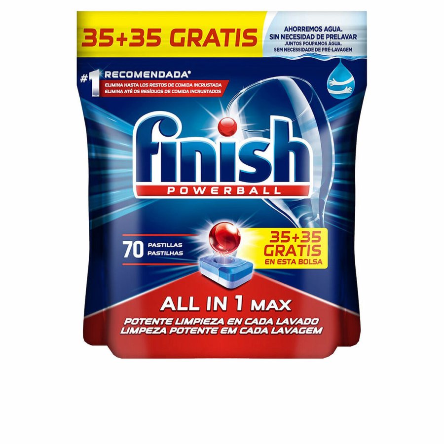 Opvaskemaskine tabletter Finish All In One (70 enheder) #1