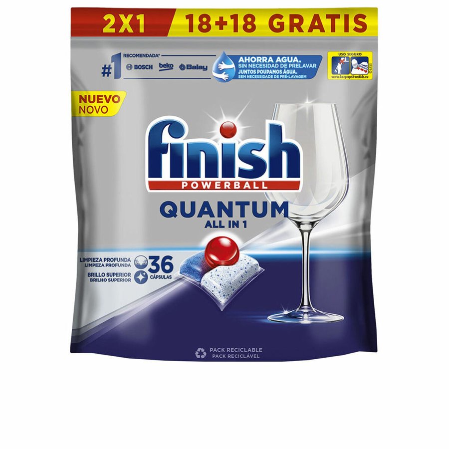 Opvaskemaskine tabletter Finish Quantum (36 Enheder) #1