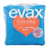 Super Hygiejnebind med Vinger Cotton Like Evax (12 uds) #1
