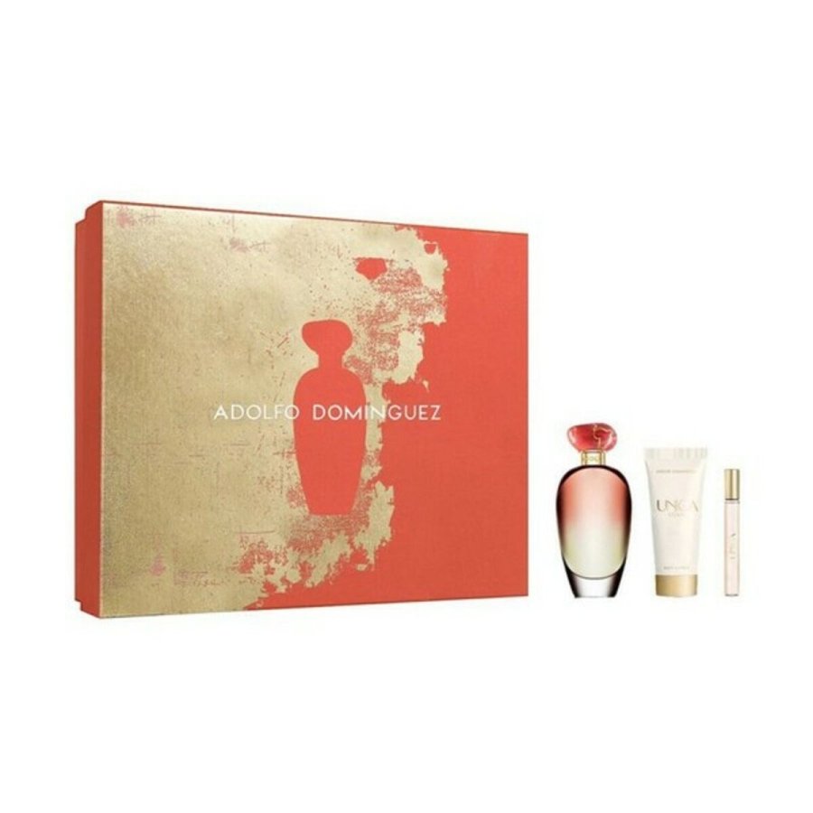 Parfume s�t til kvinder Unica Coral Adolfo Dominguez (3 pcs) (3 pcs) #1