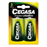 Alkalinebatterier Cegasa Bl.LR20 D 1,5V (2 uds) (12 enheder) #2