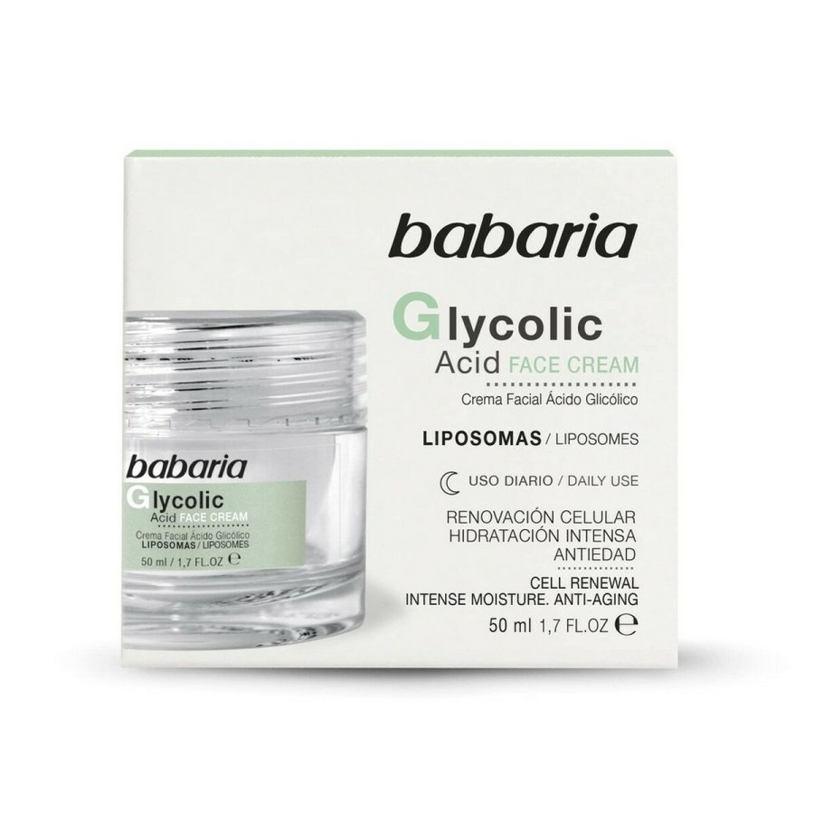 Regenererende creme Babaria Glycolic Acid Glycolsyre 50 ml #1