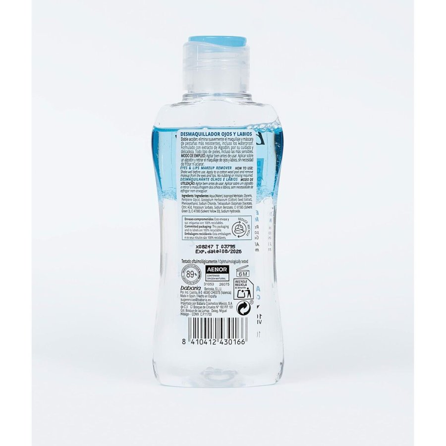 Bifasisk Ansigt Makeupfjerner Babaria jne Lber (100 ml) #3