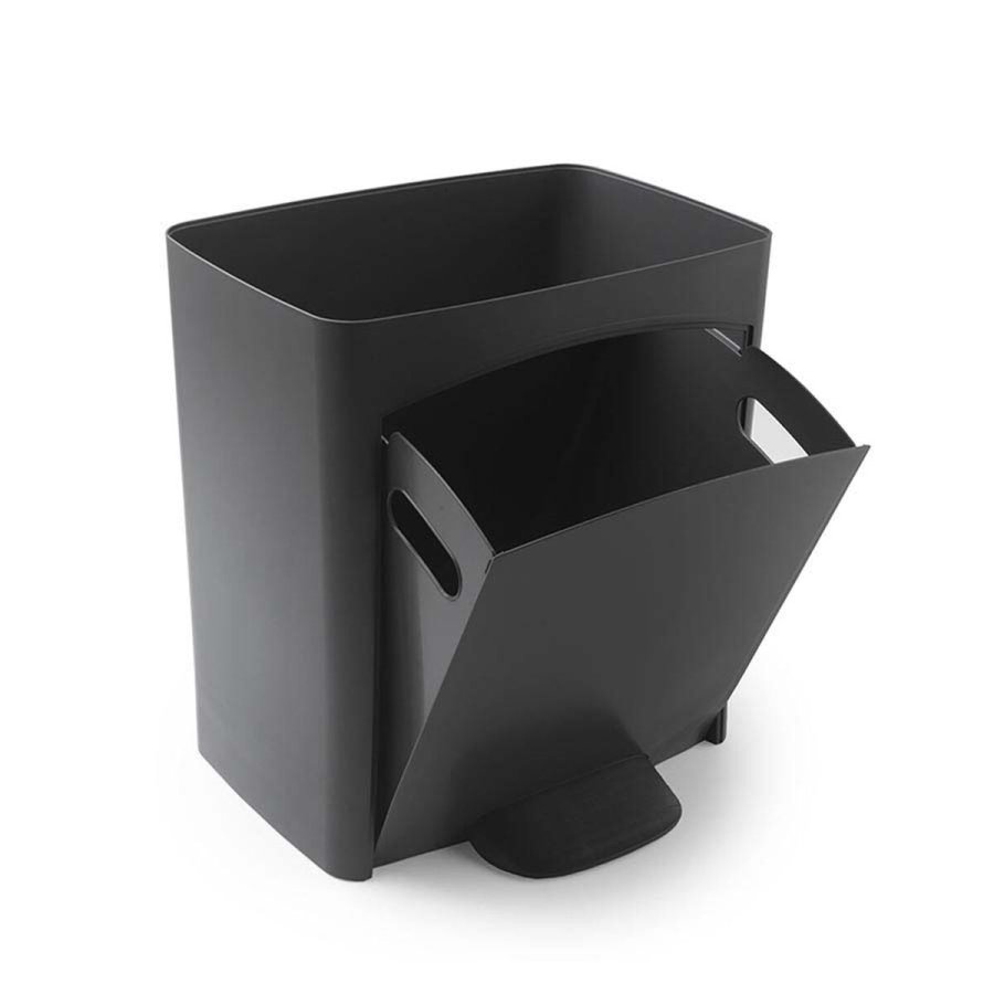 Affaldsspand til genbrug SP Berner Antracit 10 L 30 L x 2 Plastik 3 Rum (1 enheder) #5