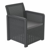 Bord med 2 l�nestole Shaf Antracit 57 X 57 X 42 CM (3 Dele) #3