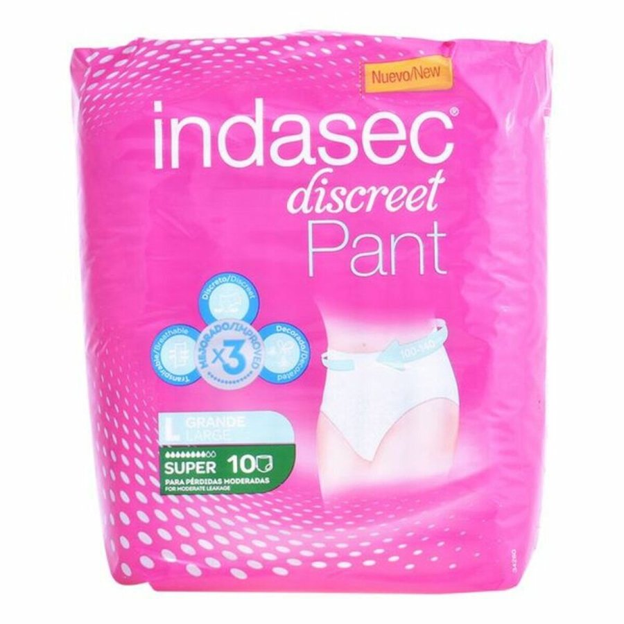 Inkontinens Bleer Pant Super Talla Grande Indasec 3821866 (10 uds) #1