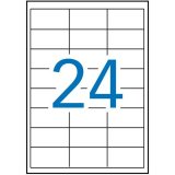 Selvklbende etiketter Apli 01263 Hvid #1