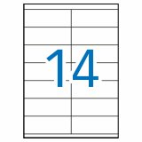 Selvklbende etiketter Apli 1275 100 Ark 105 X 40 mm Hvid #3