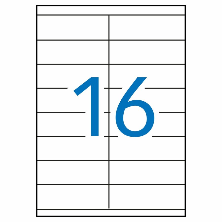 Selvklbende etiketter Apli 01287 Hvid 100 Ark 105 x 35 mm #2