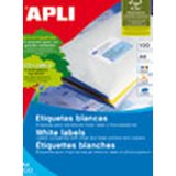 Selvklbende etiketter Apli 01299 100 Ark 105 x 29 mm Hvid #4