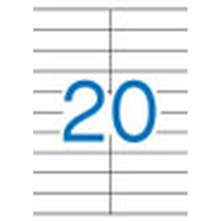 Selvklbende etiketter Apli 01299 100 Ark 105 x 29 mm Hvid #6