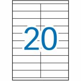 Selvklbende etiketter Apli 01299 100 Ark 105 x 29 mm Hvid #2