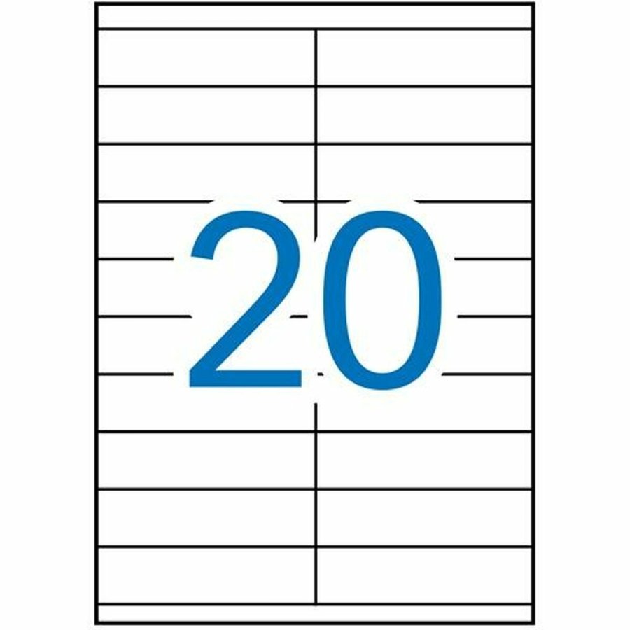 Selvklbende etiketter Apli 01299 100 Ark 105 x 29 mm Hvid #2