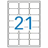 Selvklbende etiketter Apli 100 Ark 63,5 x 38,1 mm Hvid #2