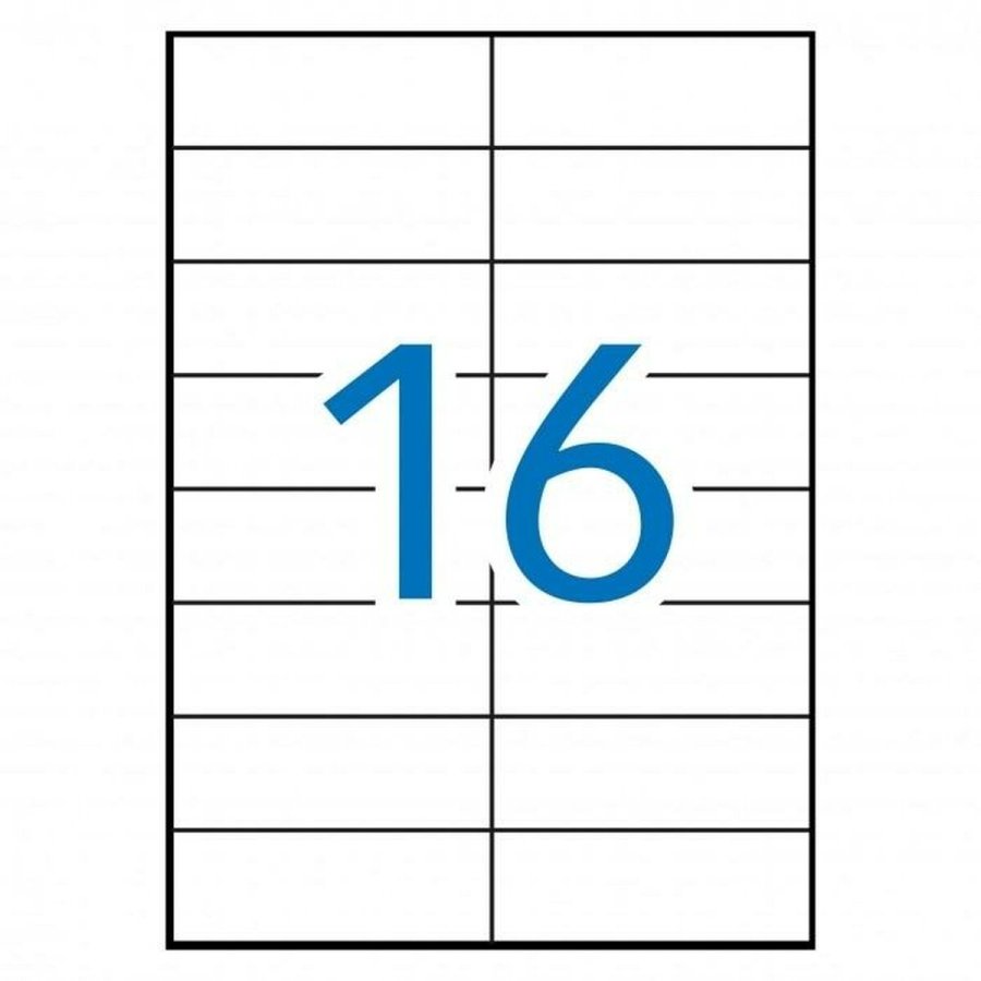 Printer labels MULTI 3 Hvid ret 500 Ark 105 x 37 mm #3