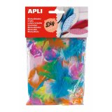 Materiale til h�ndarbejde Apli Fjer Multifarvet 14 g (5 enheder) #2