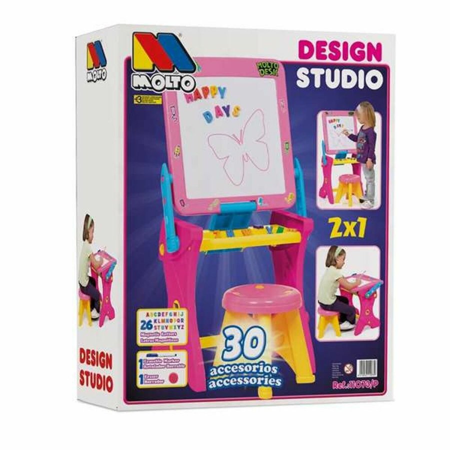 skrivebord Molt� Magnetisk Pink #3