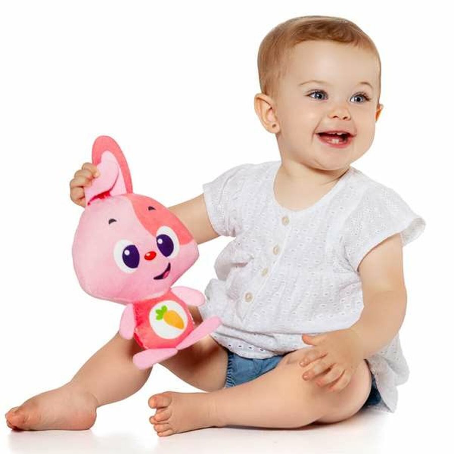 Bamse med Lyd Molt Gusy luz Baby Bunny Pink 7,5 cm #6