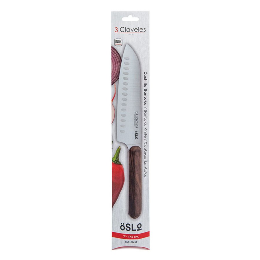 Santoku kniv 3 Claveles Oslo Rustfrit stl 17,5 cm #2