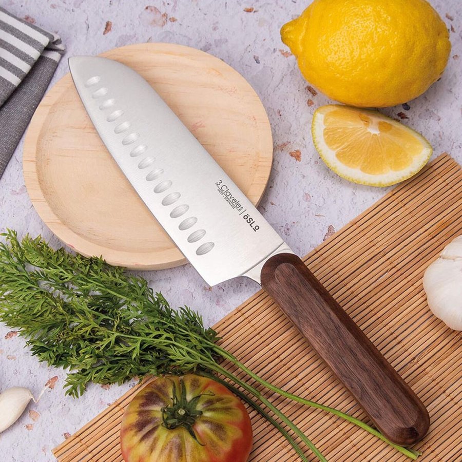Santoku kniv 3 Claveles Oslo Rustfrit stl 17,5 cm #4