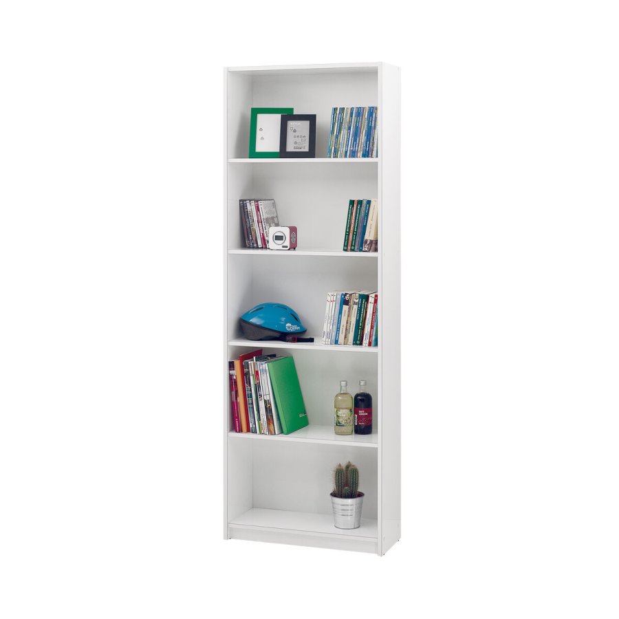 Boghandel Alexandra House Living Hvid Tr MDP 170 x 58 x 23 cm 5 Hylder #1