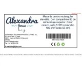 Sofabord Alexandra House Living Kirsebrtr Metal Tr MDP 105 x 51 x 55 cm #5