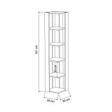 Hjrnembel Alexandra House Living Hvid Tr MDP 33 x 161 x 33 cm 5 Hylder #2