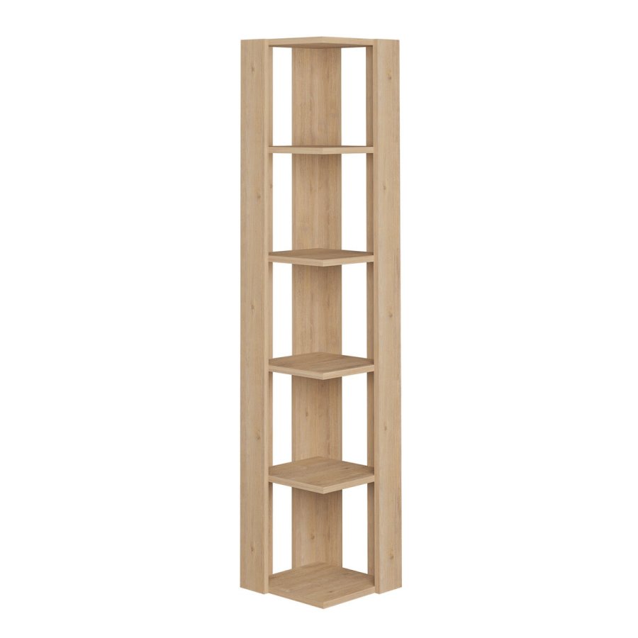 Hjrnembel Alexandra House Living Hrast Tr MDP 33 x 161 x 33 cm 5 Hylder #1