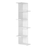 Hjrnembel Alexandra House Living Hvid Tr MDP 37 x 141 x 24 cm 4 Hylder #1