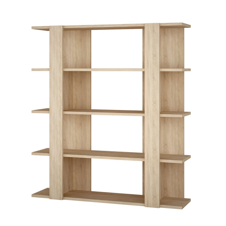 Boghandel Alexandra House Living Hrast Tr MDP 110 x 122 x 29 cm 4 Hylder #1