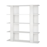 Boghandel Alexandra House Living Hvid Tr MDP 110 x 122 x 29 cm 4 Hylder #1