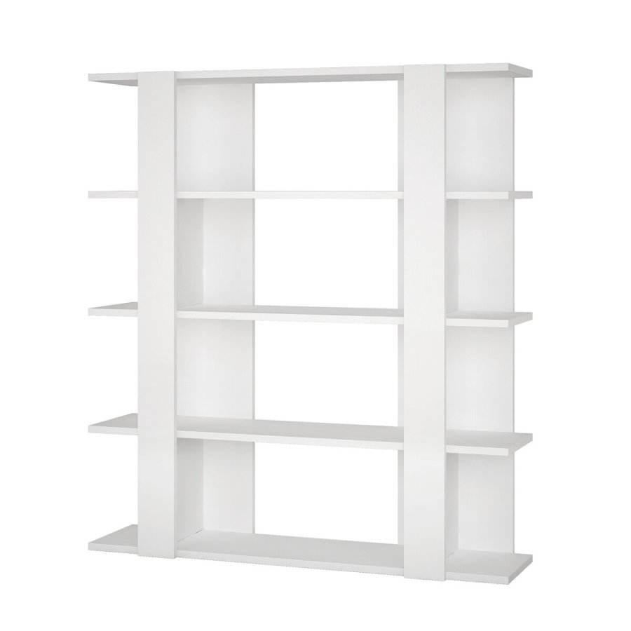 Boghandel Alexandra House Living Hvid Tr MDP 110 x 122 x 29 cm 4 Hylder #1