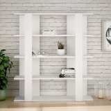 Boghandel Alexandra House Living Hvid Tr MDP 110 x 122 x 29 cm 4 Hylder #2