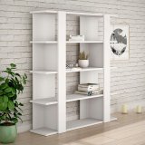 Boghandel Alexandra House Living Hvid Tr MDP 110 x 122 x 29 cm 4 Hylder #3