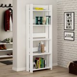 Boghandel Alexandra House Living Hvid Tr MDP 57 x 155 x 25 cm 5 Hylder #2