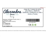 St med 3 borde Alexandra House Living Hvid Tr MDP 32 x 65 x 30 cm 24 x 65 x 30 cm 39 x 65 x 30 cm #5